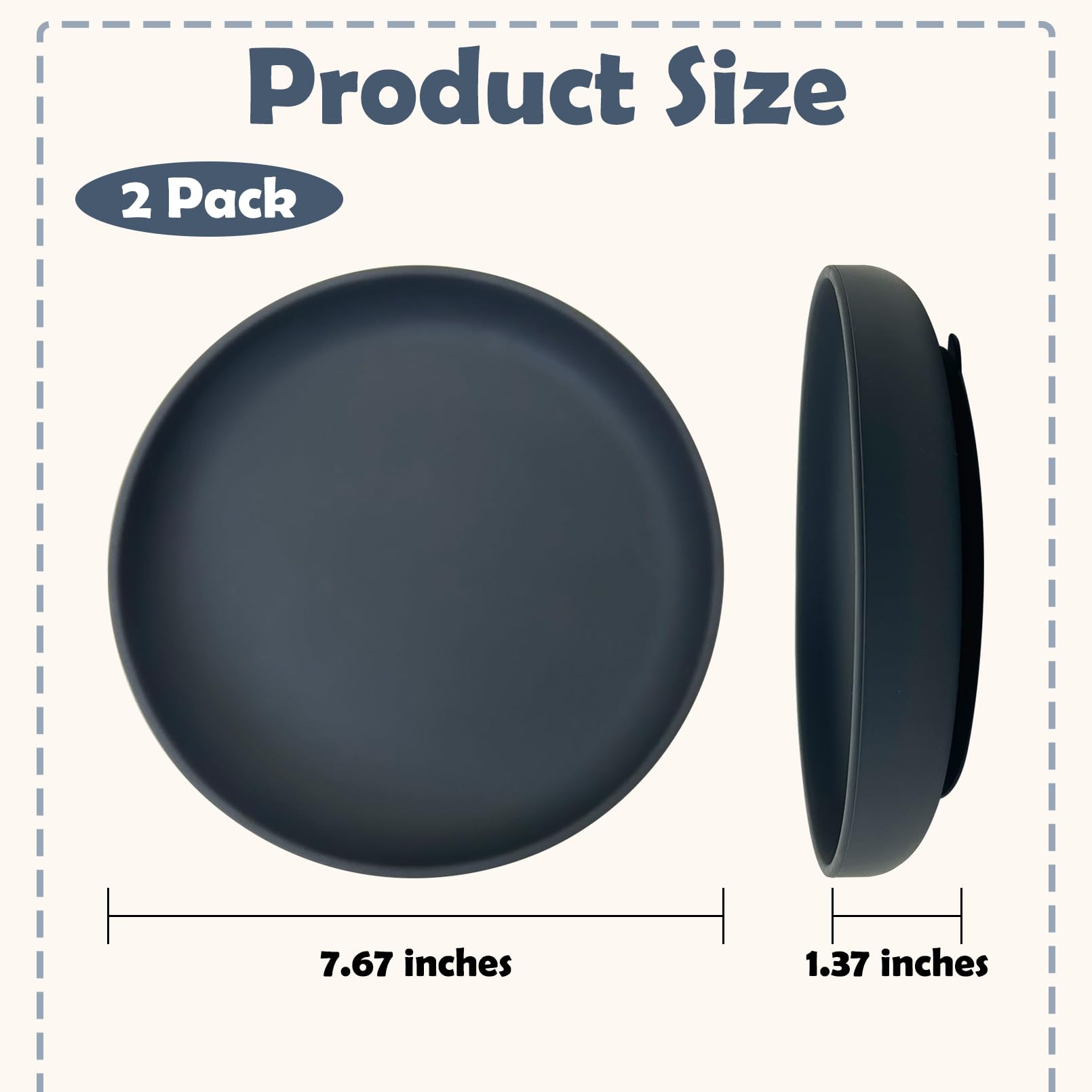 Apatal flat puppy food and water dish with suction cup for stability.
