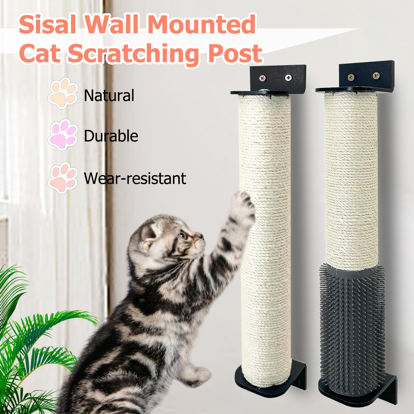 Apatal natural sisal material close-up emphasizes safe and durable scratching texture