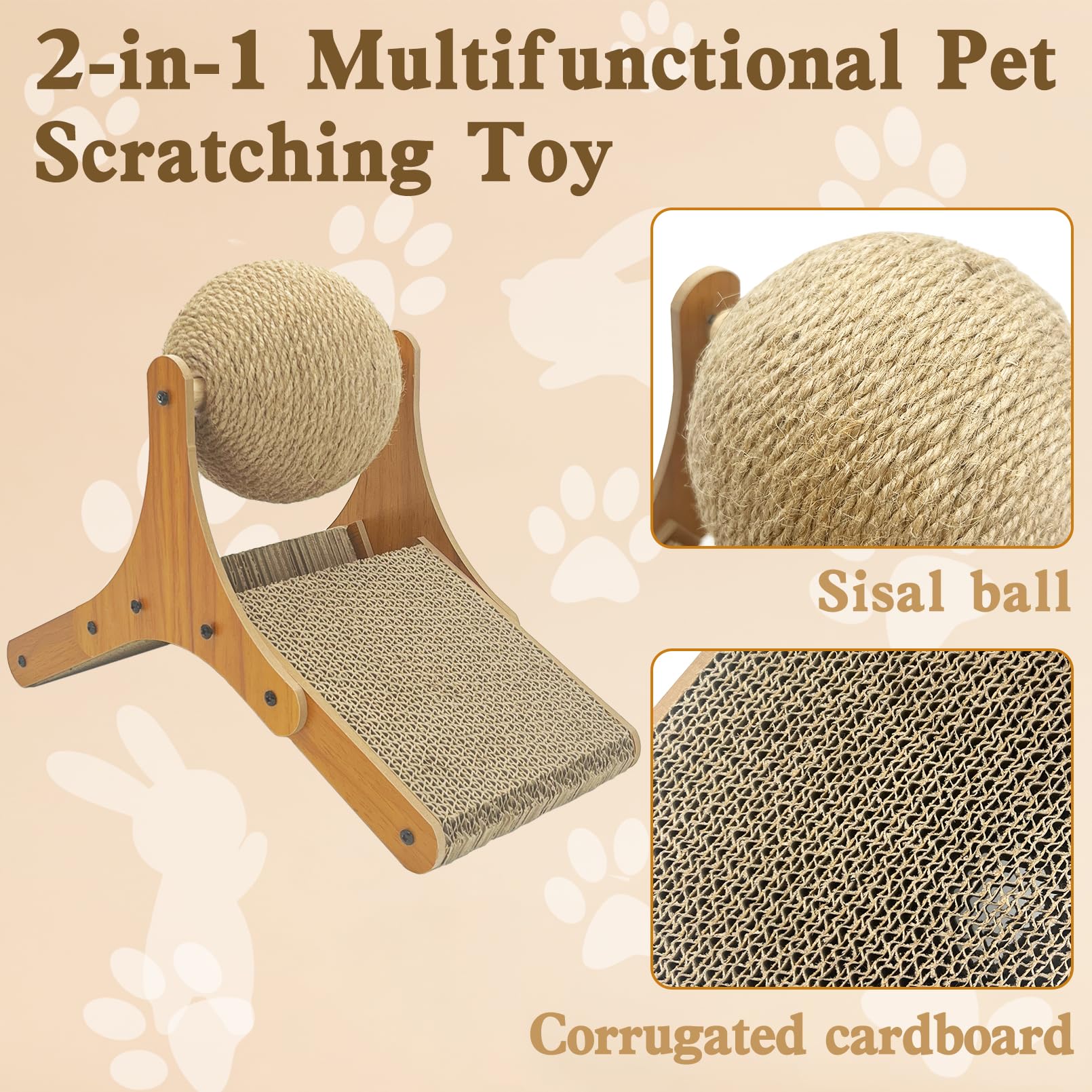 Apatal solid wood base ensures stable support during bunny sessions