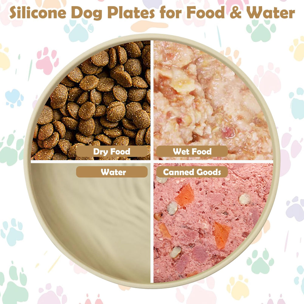 Apatal spill-proof dog bowl minimizes mess on tile and hardwood floors.