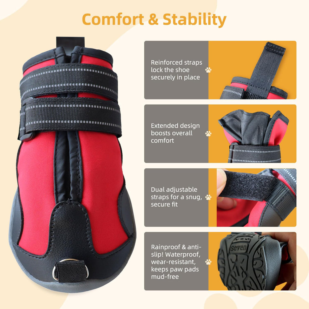 Apedret reflective straps enhance visibility for safe nighttime walks.