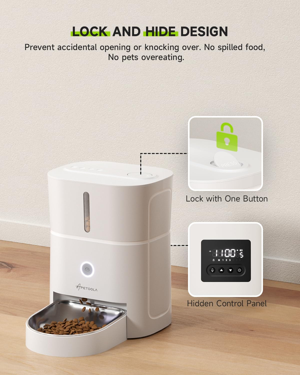 APETDOLA backup battery compartment for power resilience