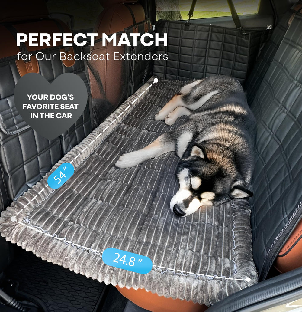APetsPlanet dog bed with non-slip top for secure car rides