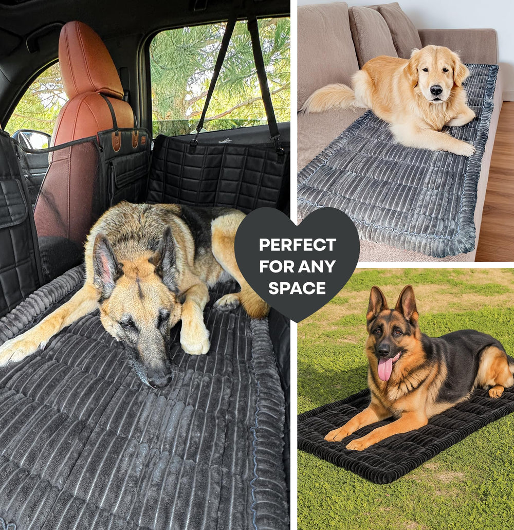 APetsPlanet dog bed illustrating generous room to sprawl on backseat