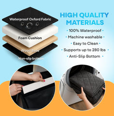 APetsPlanet front barrier with safety belts helps restrain pets safely