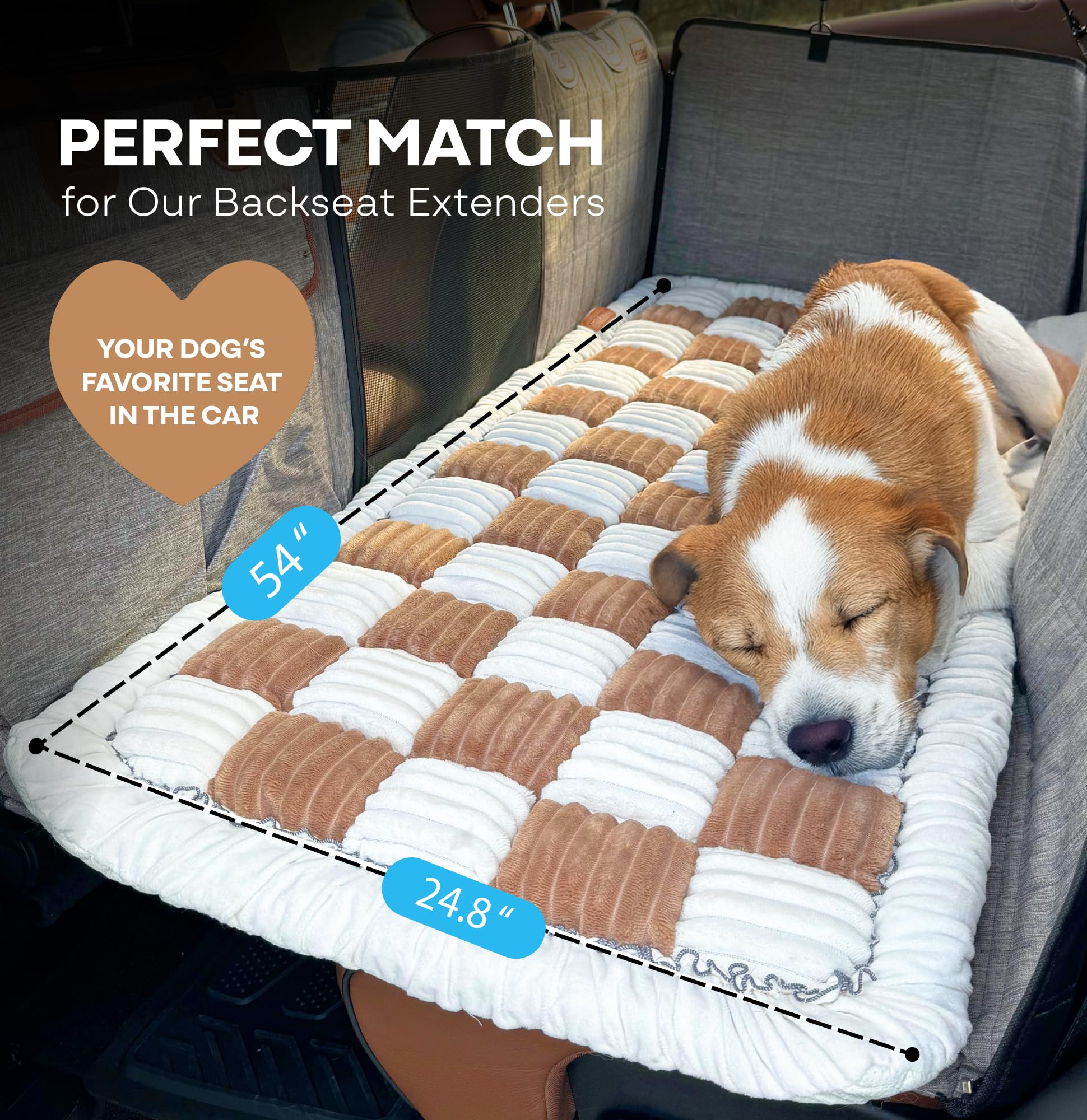 APetsPlanet plush-top dog bed for cozy travel naps