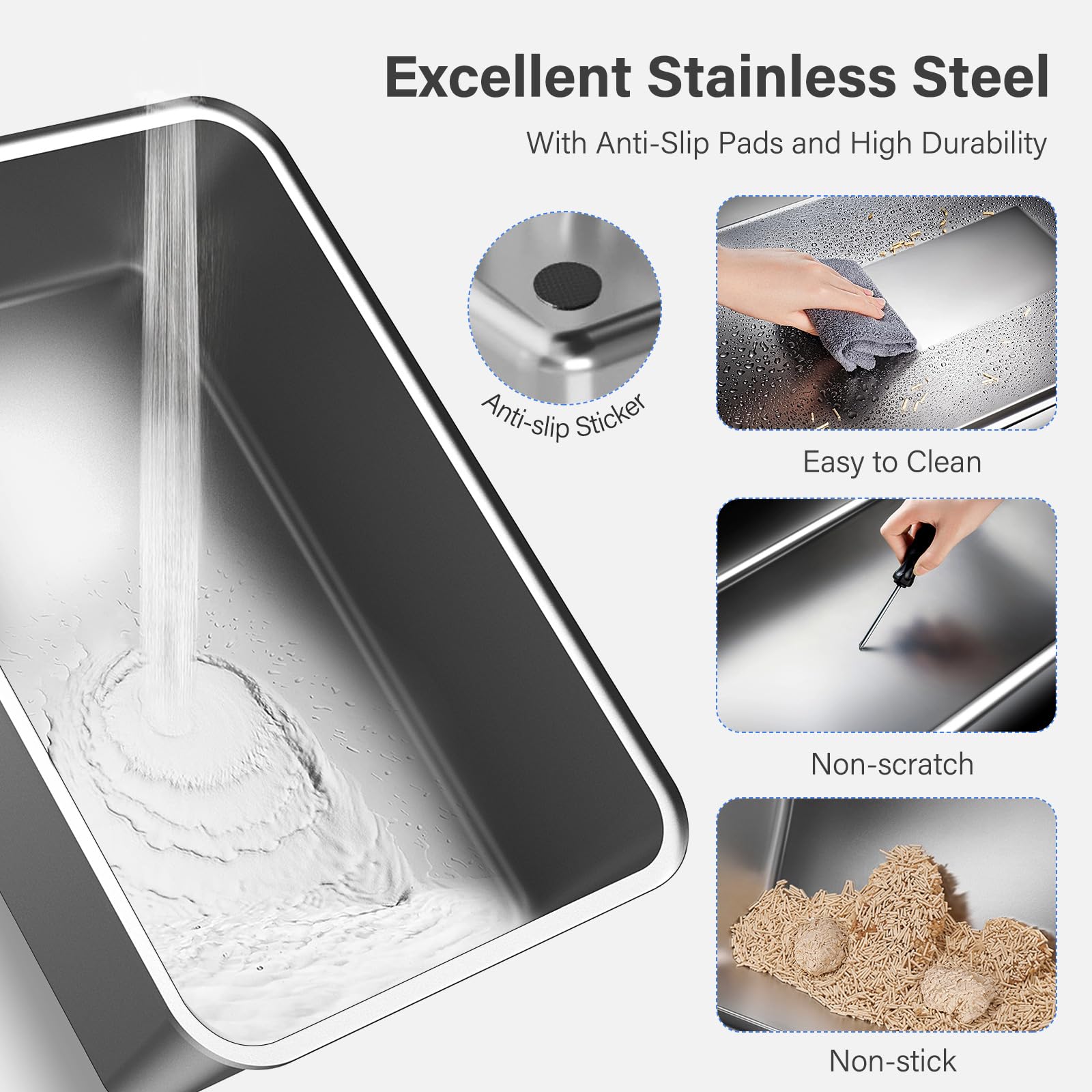 Aphyxen 110-degree flip-top lid enables quick scooping without lid removal.