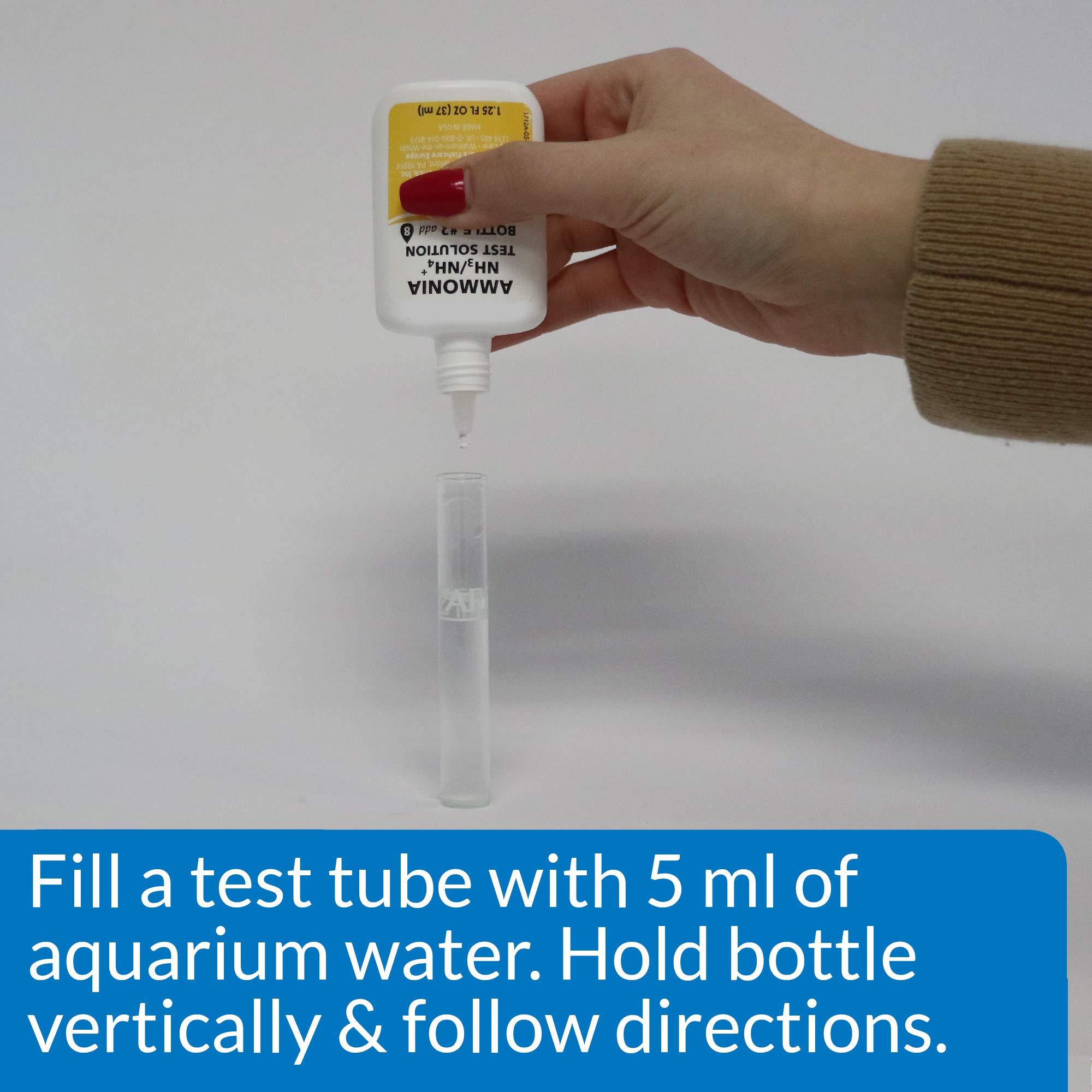 API Ammonia 130-Test Kit color cards enable accurate color matching