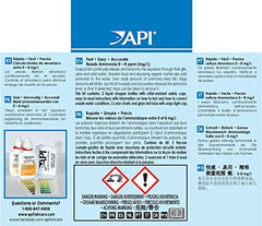 API Ammonia 130-Test Kit drops provide reagents for reliable readings