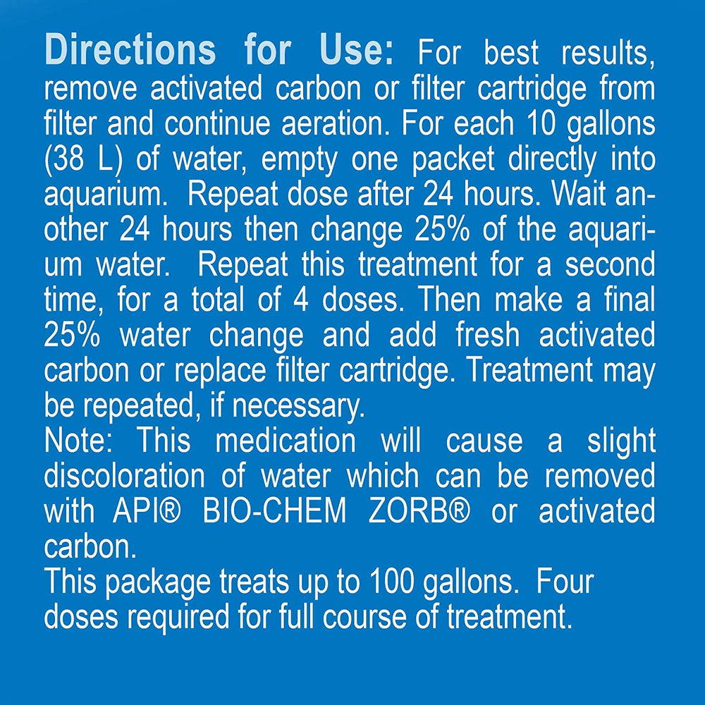 API Fin & Body Cure addresses eye cloud symptoms in freshwater fish.