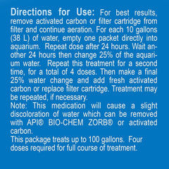 API Fin & Body Cure addresses eye cloud symptoms in freshwater fish.