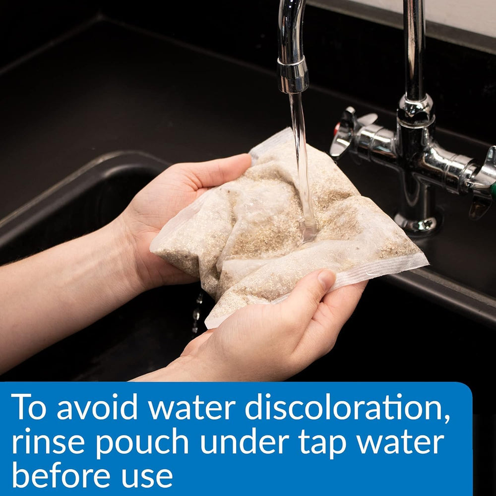 API NITRA-ZORB pouch pouring into filter supports clearer water.