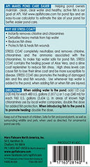 API POND STRESS COAT bottle label closeup highlights aloe and healing features