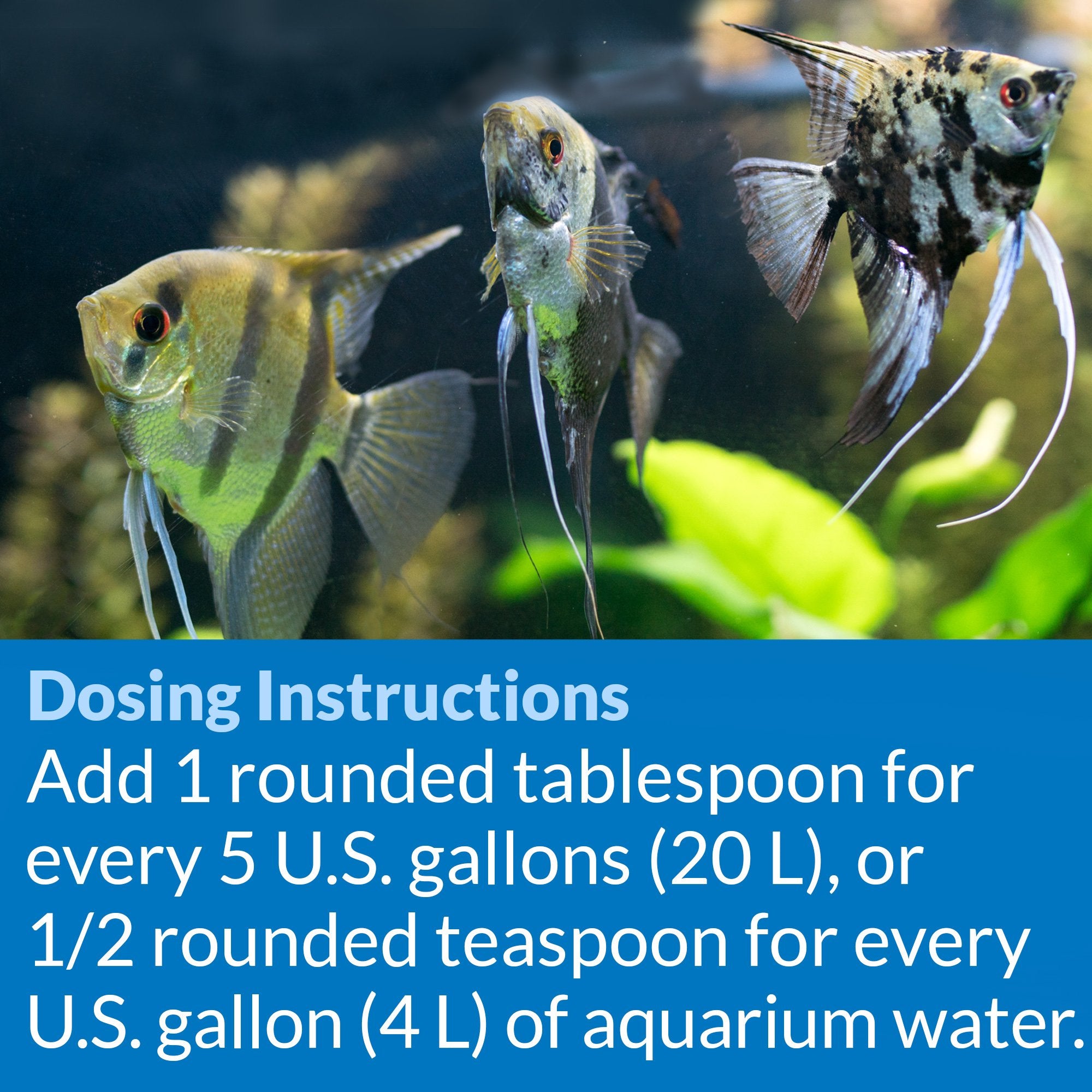 Uso durante cambios de agua para reducir estrés en peces