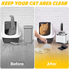 Apidgrowth cat caddy for litter scoop stable storage that streamlines daily chores.