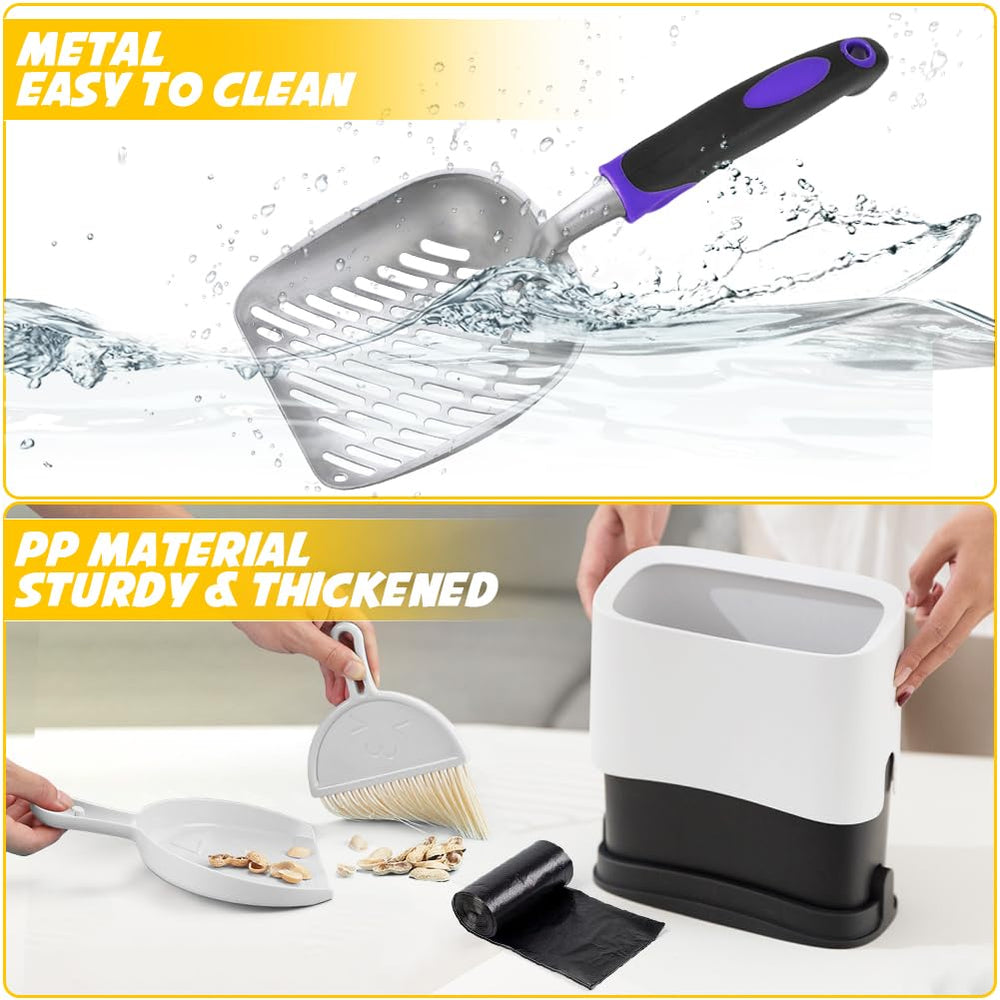 Apidgrowth litter scoop compatible with all litter types for versatility.