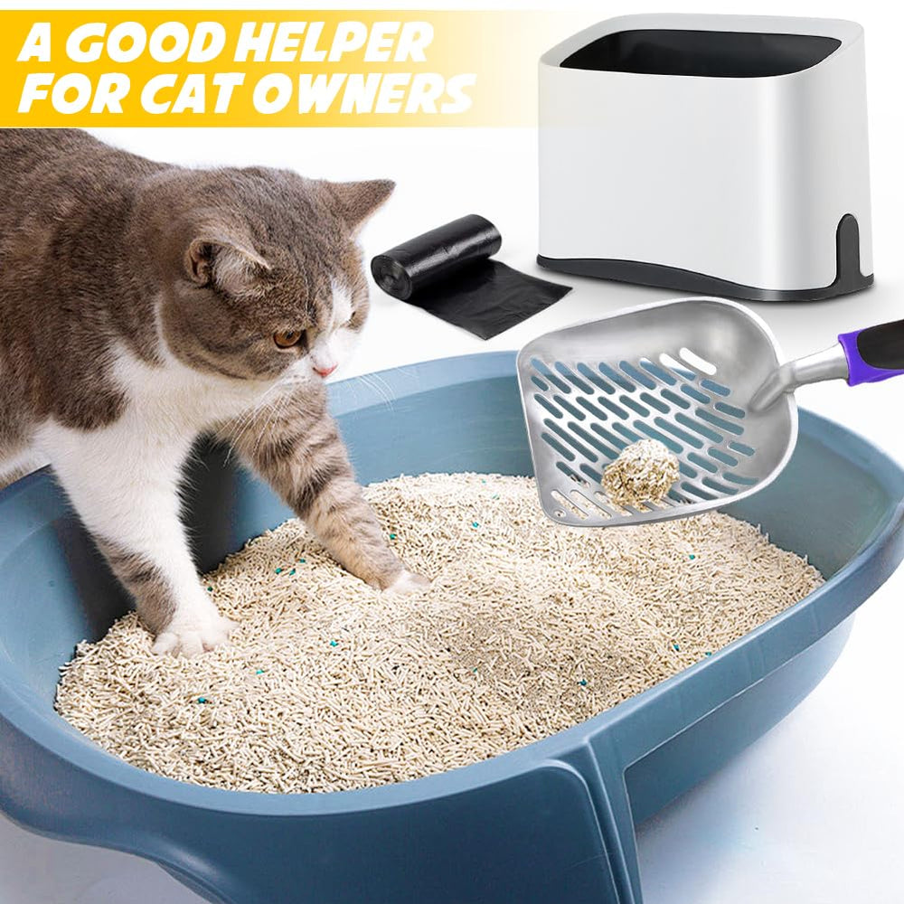 Apidgrowth litter-box stand helps tidy storage and quick access.