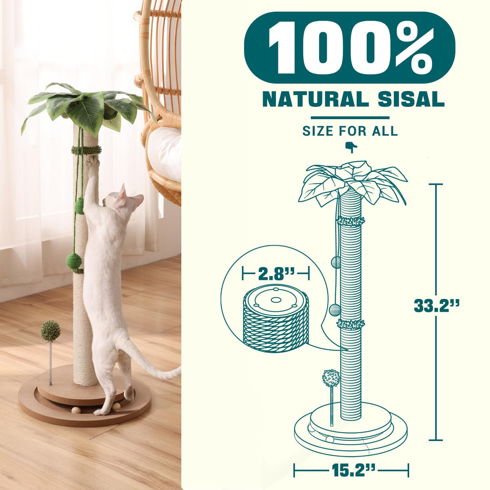 Aplatho cat scratching post eco base reduces wobble during use