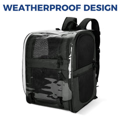 Apollo Walker pet carrier backpack claw-proof mesh with reinforced zippers for security.