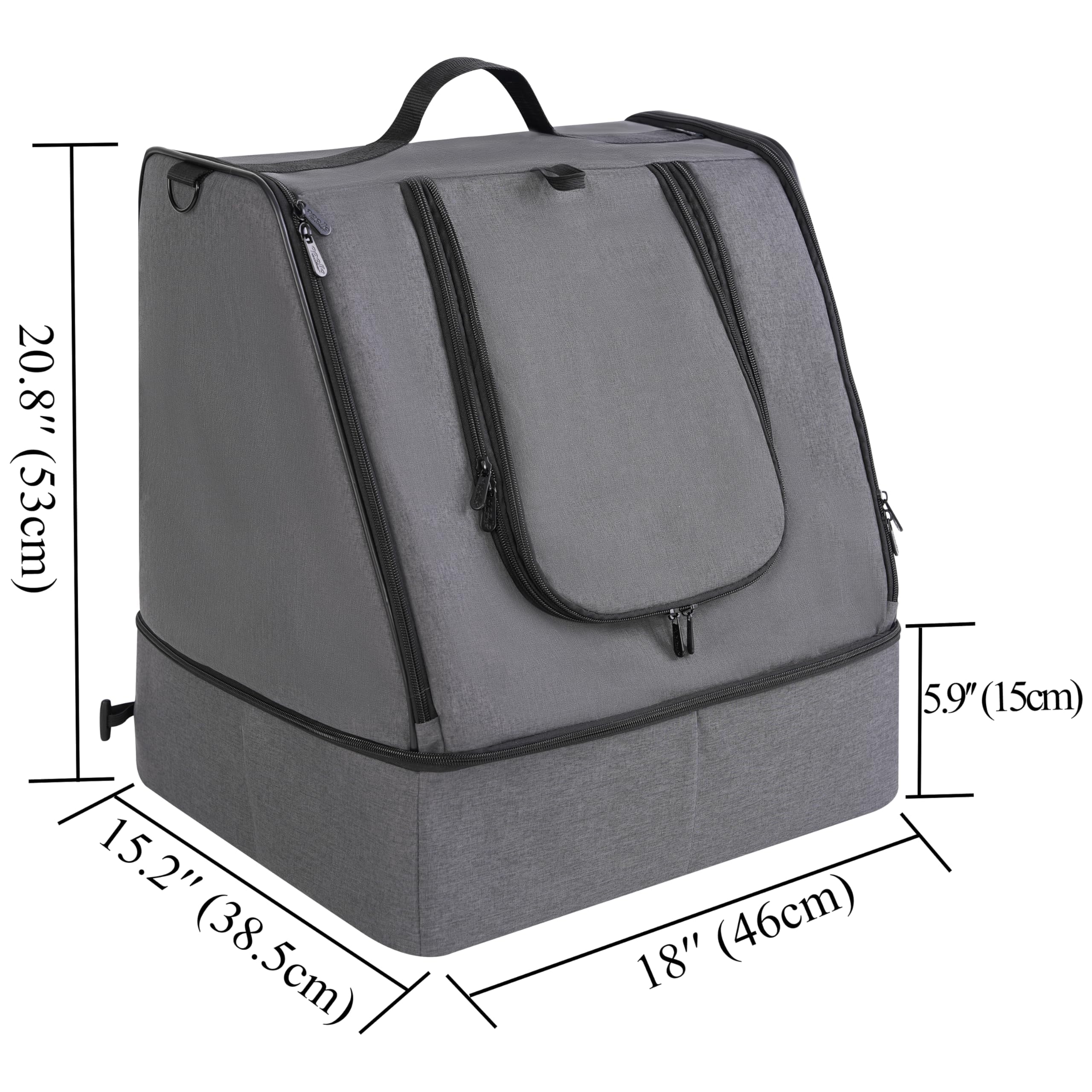 Apollo Walker litter box in closed mode to reduce splash during transit