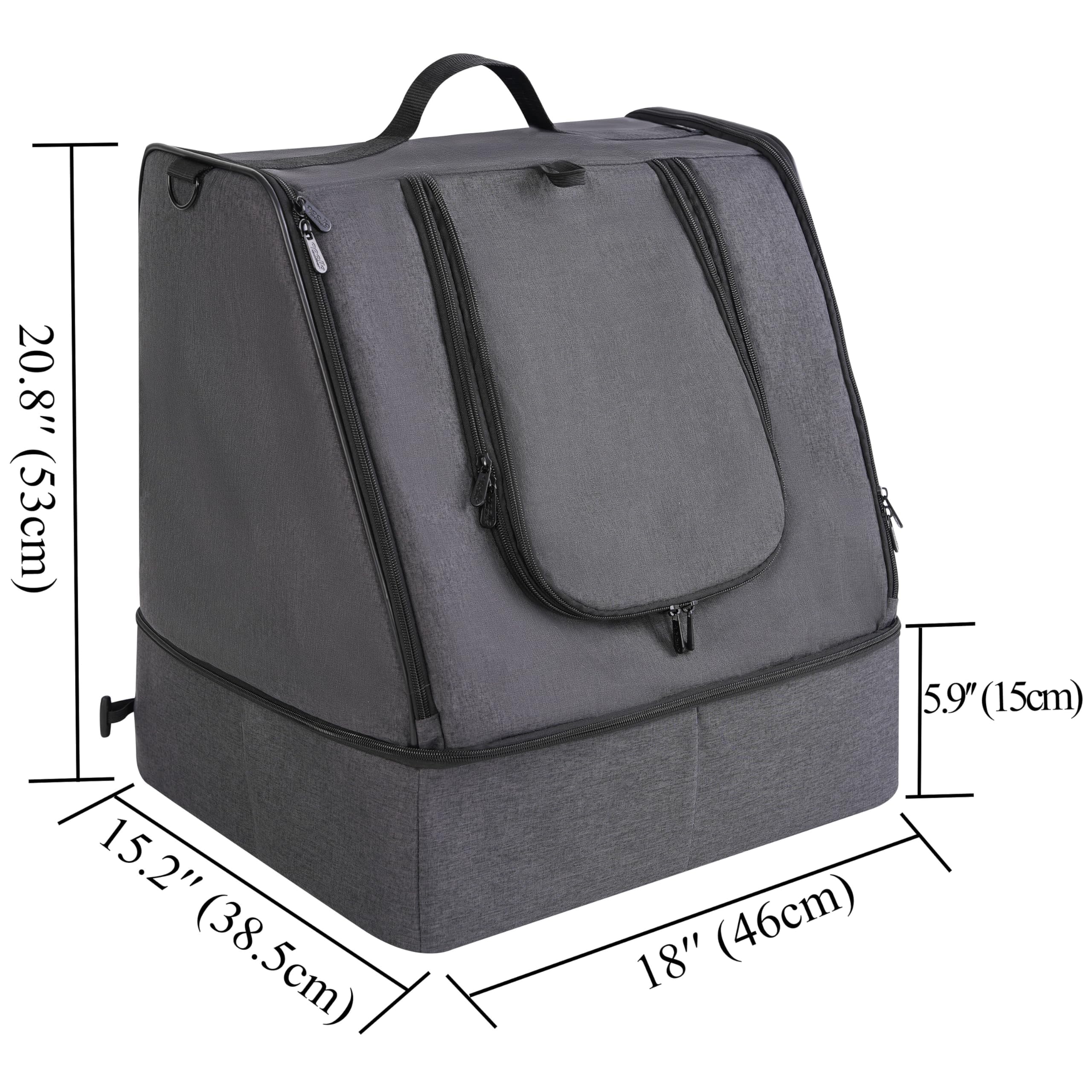 Apollo Walker travel litter box in closed mode with zipper to prevent splashes during trips.