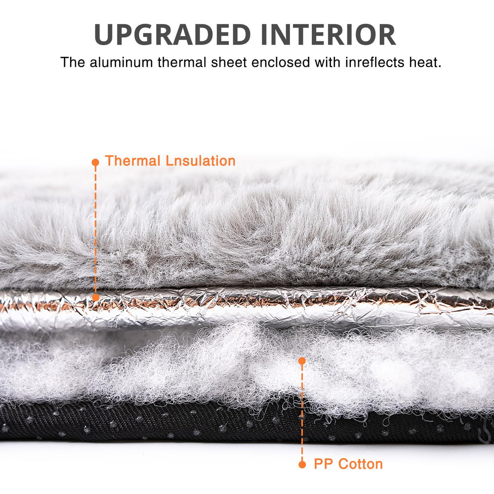APPKER cat bed grey plush-fabric creates soft resting spot for cats.