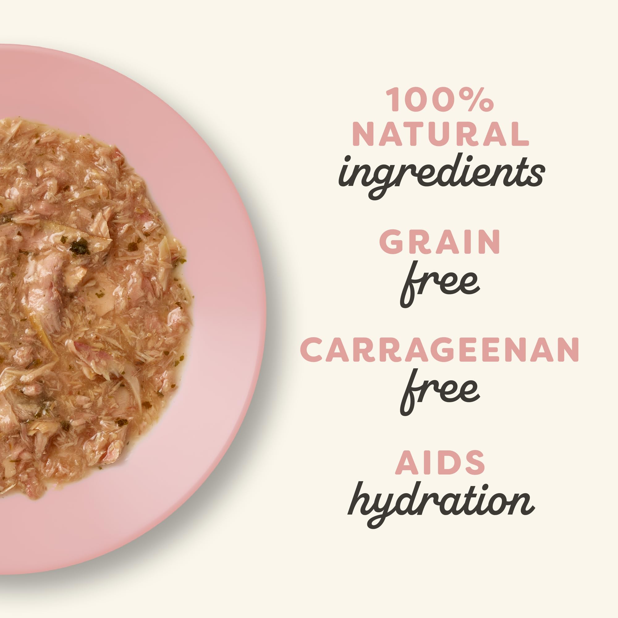 Applaws natural ingredients chart emphasizes limited real ingredients without artificial additives.