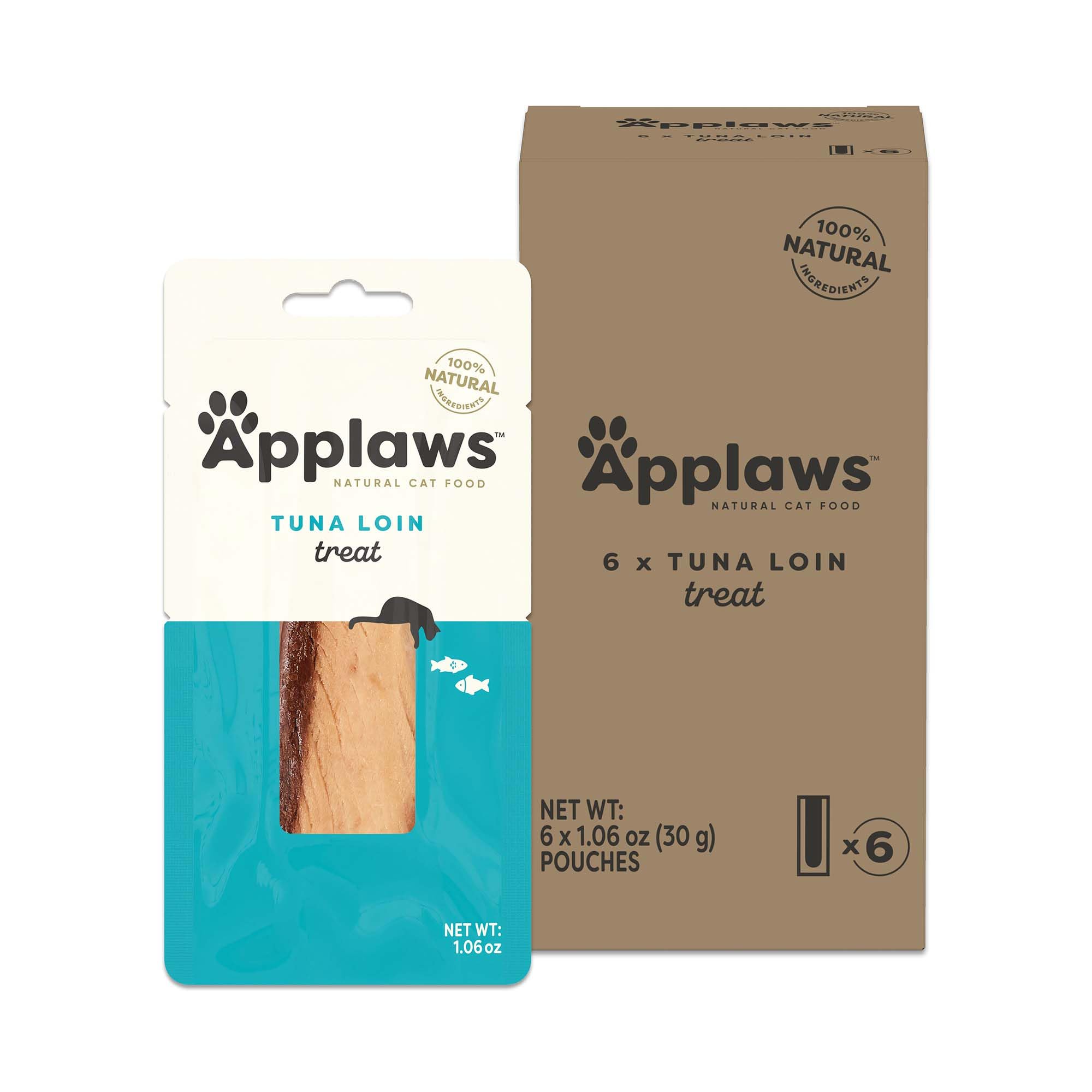 Applaws natural tuna loin treat pack shows single-ingredient goodness for cats