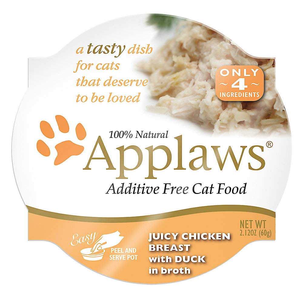 Applaws Peel and Serve broth cup close-up showing glossy broth for cats.
