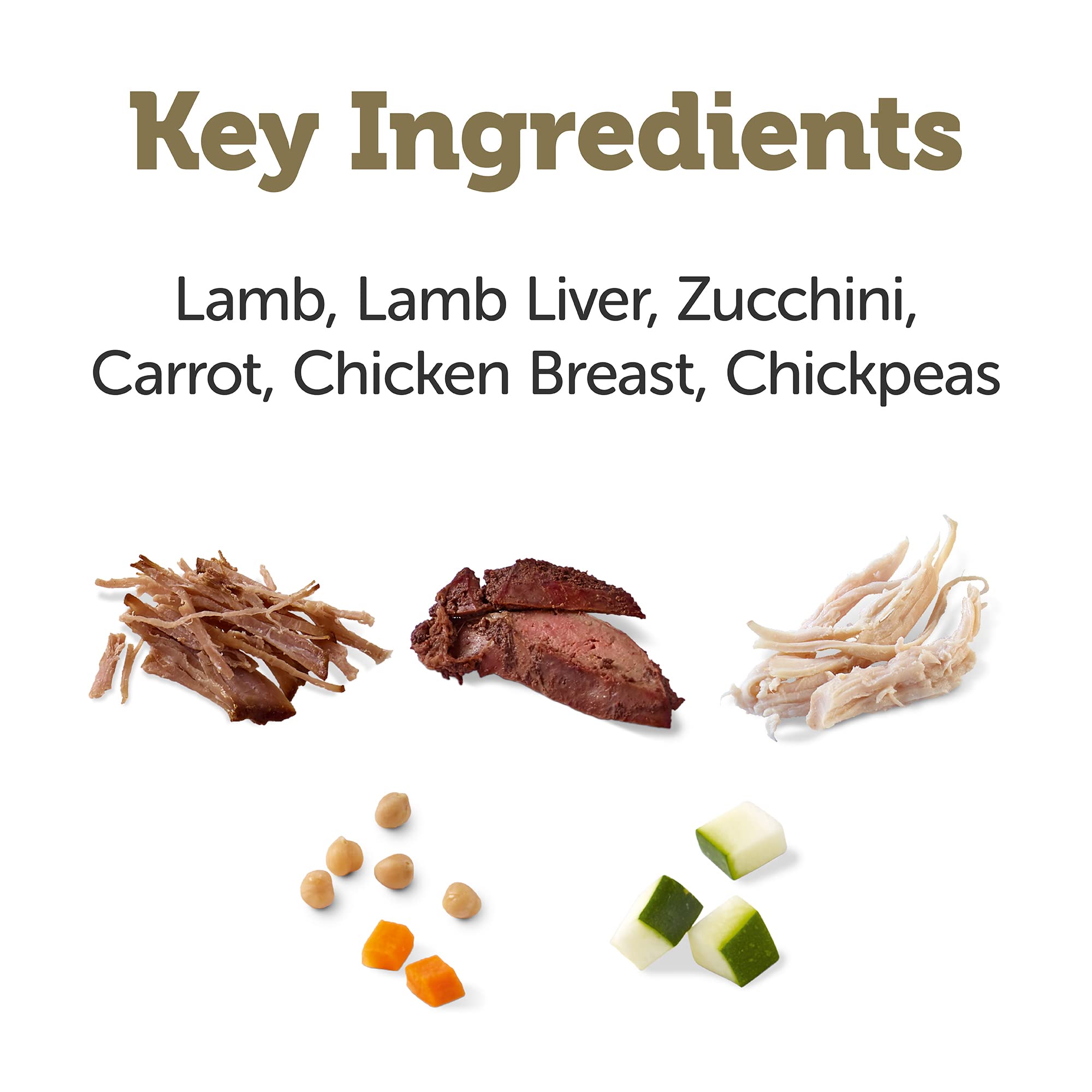 Applaws Taste Toppers ingredient-zucchini-carrots-lamb highlights natural textures for varied meals.