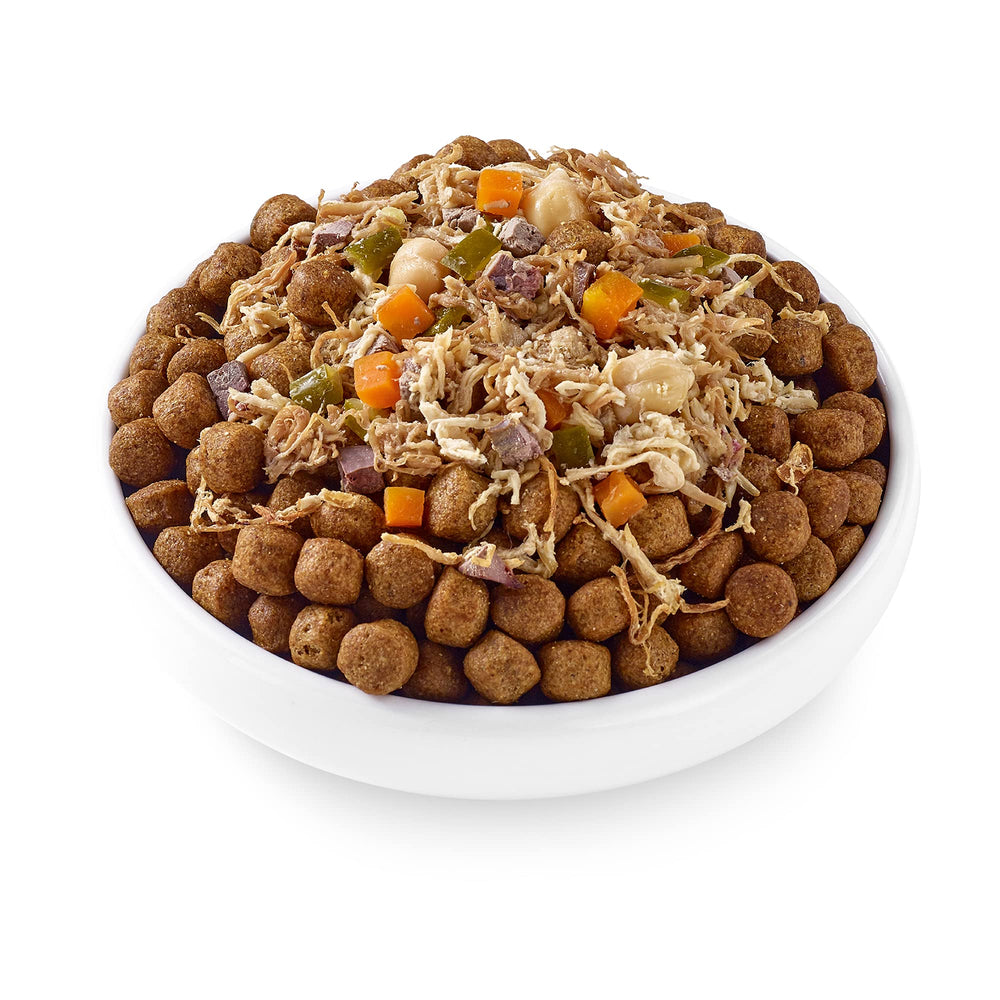 Applaws Taste Toppers serving-dog-bowl showcases a tasty topper that enhances mealtime appeal.