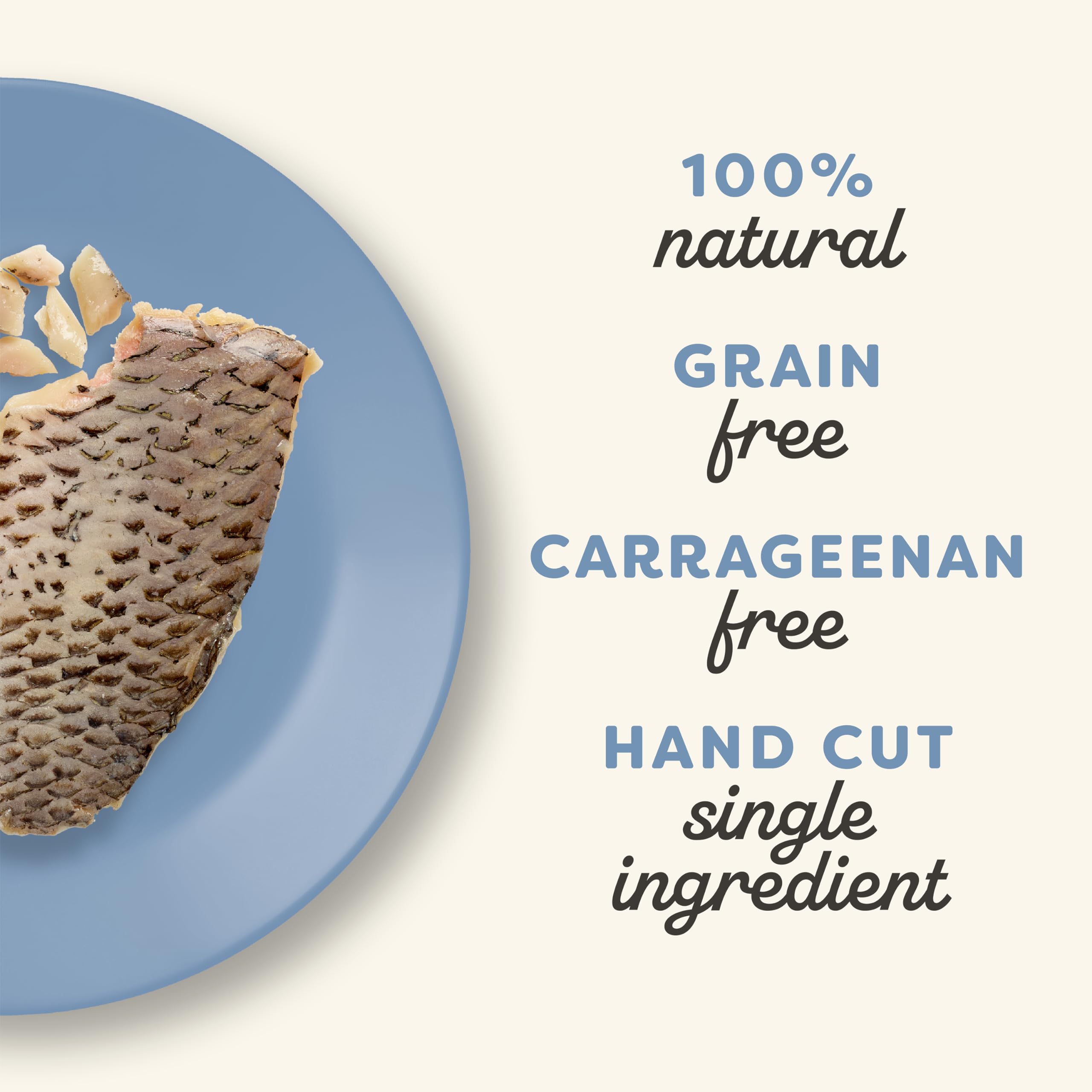 Applaws Tilapia Loin Pack Front—grain-free, natural protein snack.