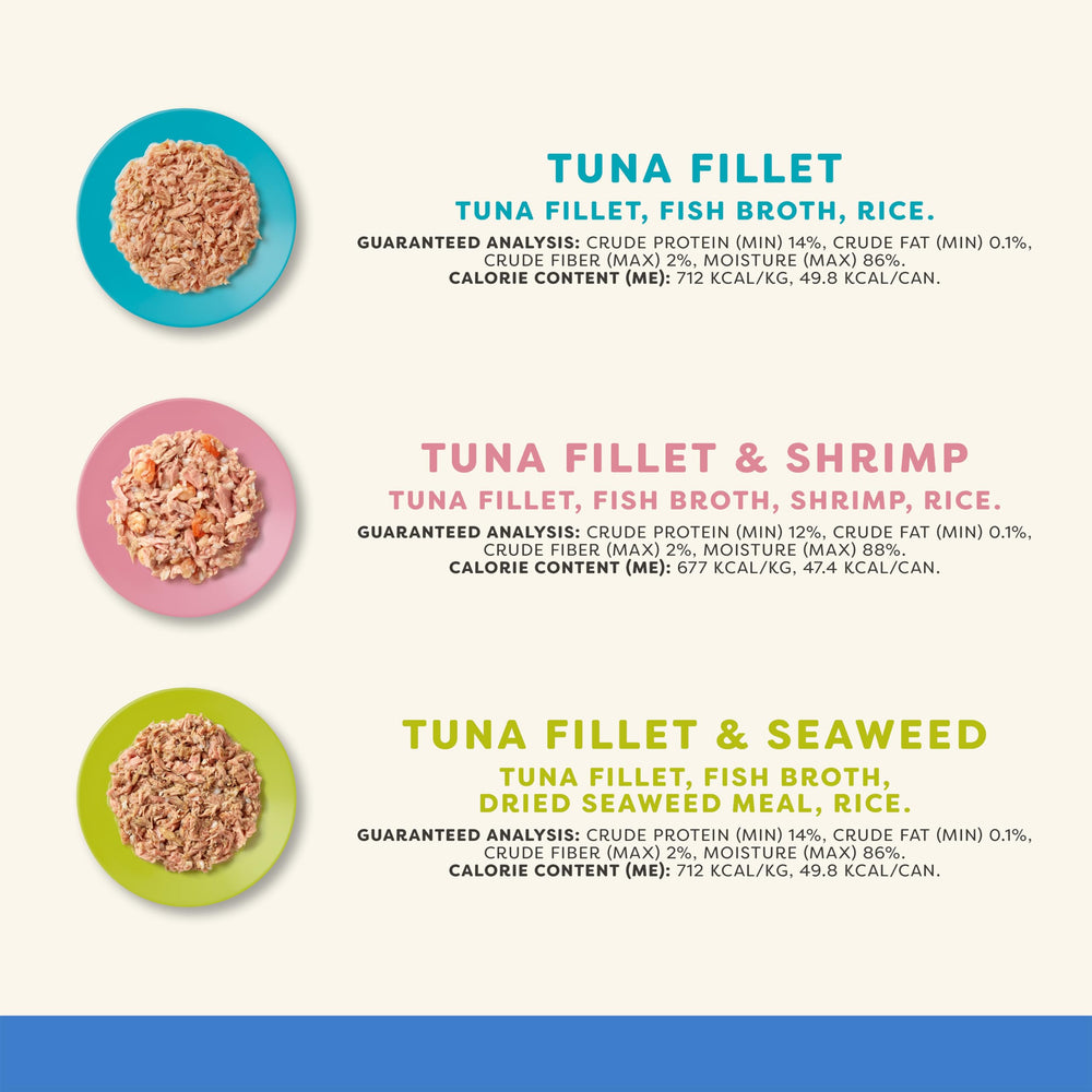 Applaws tuna fillet seaweed broth can demonstrates unique flavor pairings for adventurous cats.