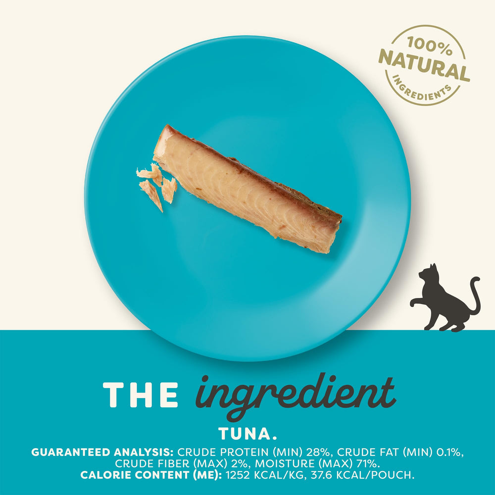 Applaws tuna loin treat sachet open reveals grain-free protein snack ready to reward