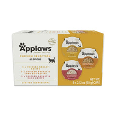 Applaws wet cat food 8-count pots variety pack for easy meals.
