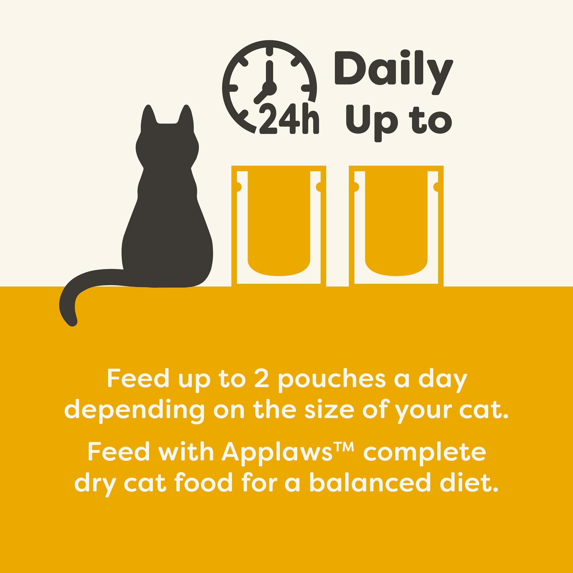 Applaws wet cat food pouches showcase twelve servings of high-protein nutrition.