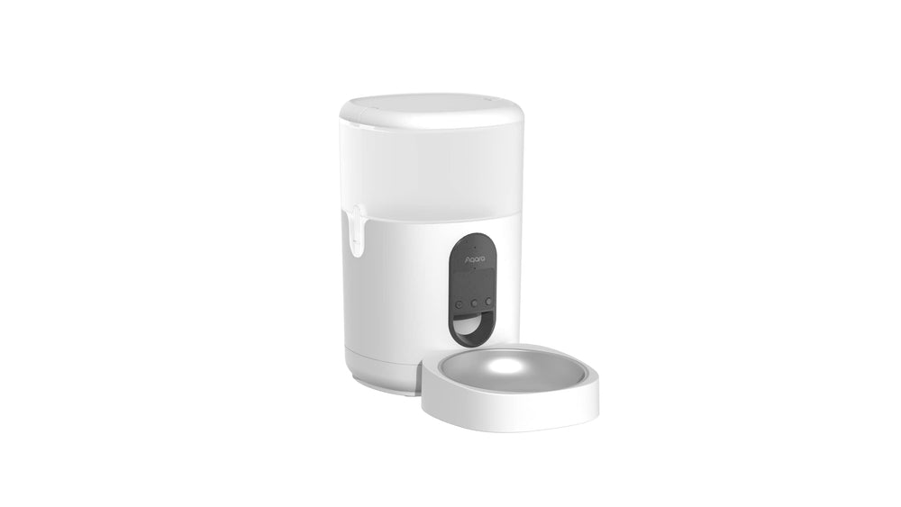 Aqara Smart Pet Feeder C1 with built-in microphone for pet calls.
