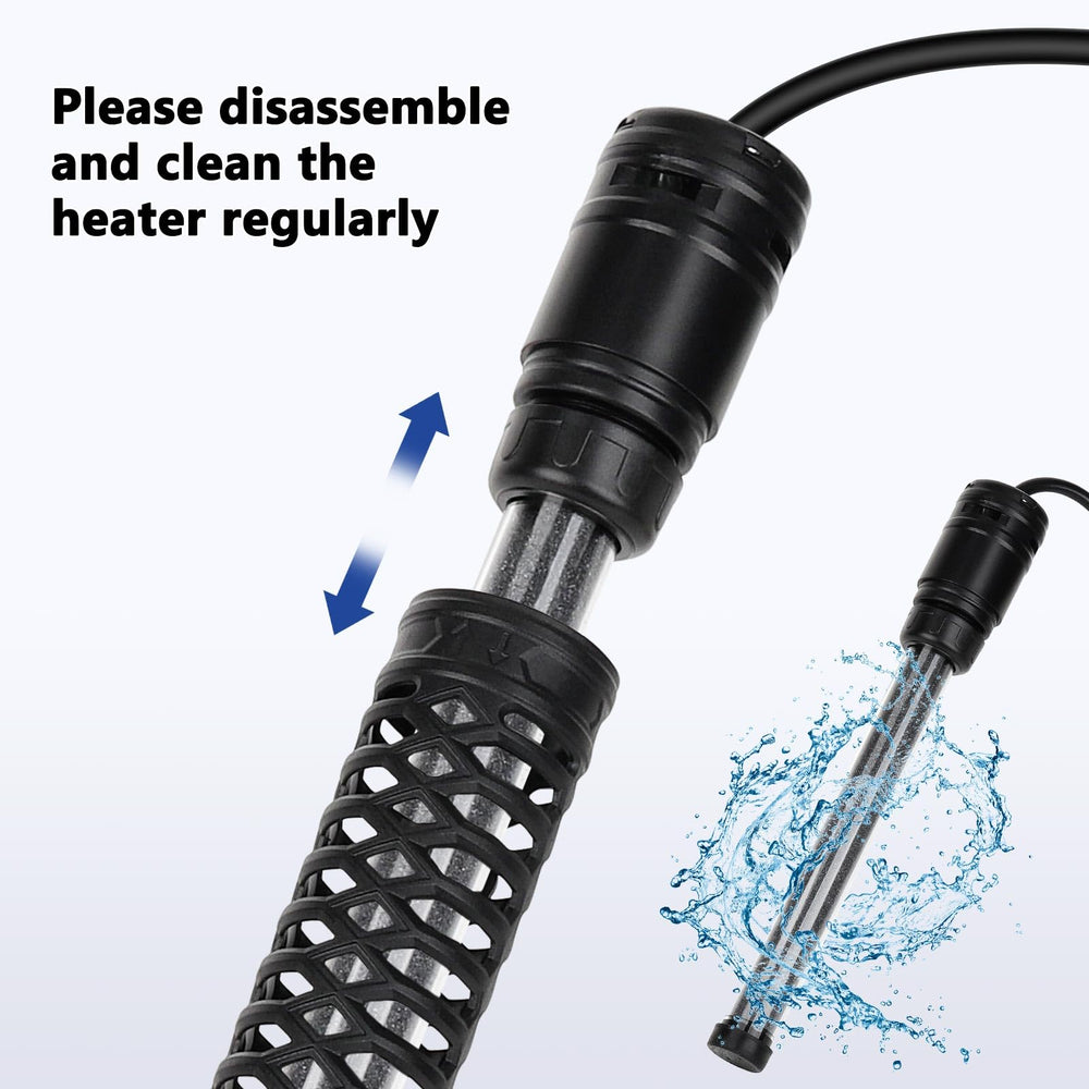 AQQA 800W heater ranges 59-93°F for multiple species.