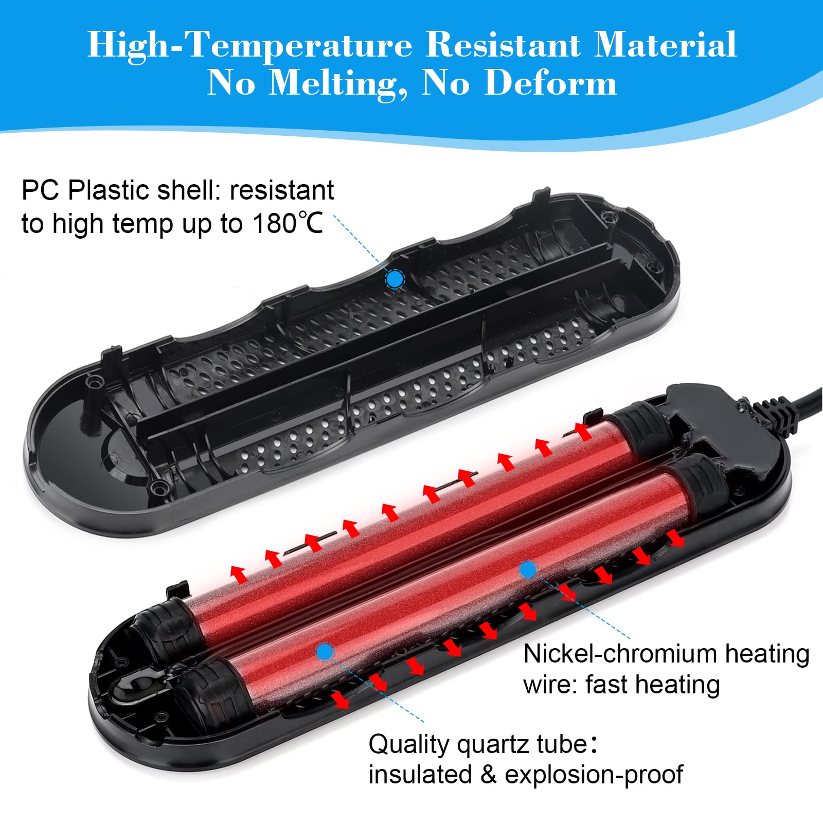 AQQA aquarium heater with quartz glass heating rod delivers reliable heat.