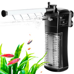 AQQA aquarium internal filter submersible pump provides clear water support.