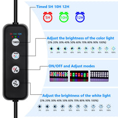 AQQA aquarium light external controller for quick switch between modes and timing.