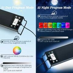 AQQA Aquarium Light LED beads closeup shows bright color rendering for vivid underwater scenes.