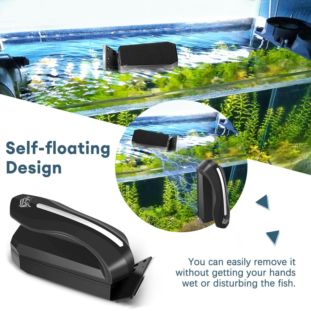 AQQA outer felt cleaning surface prevents scratches during exterior tank scrubbing.