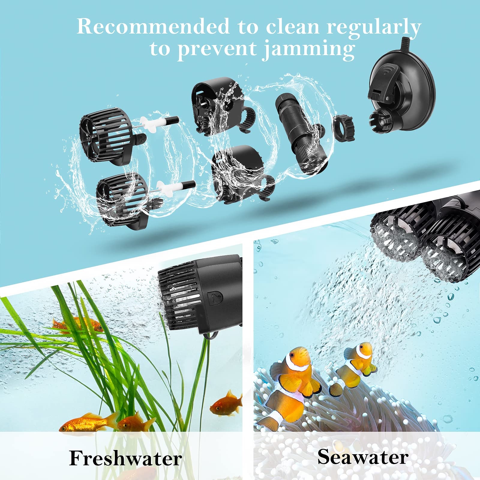 AQQA ceramic shaft impeller provides durability for freshwater and saltwater