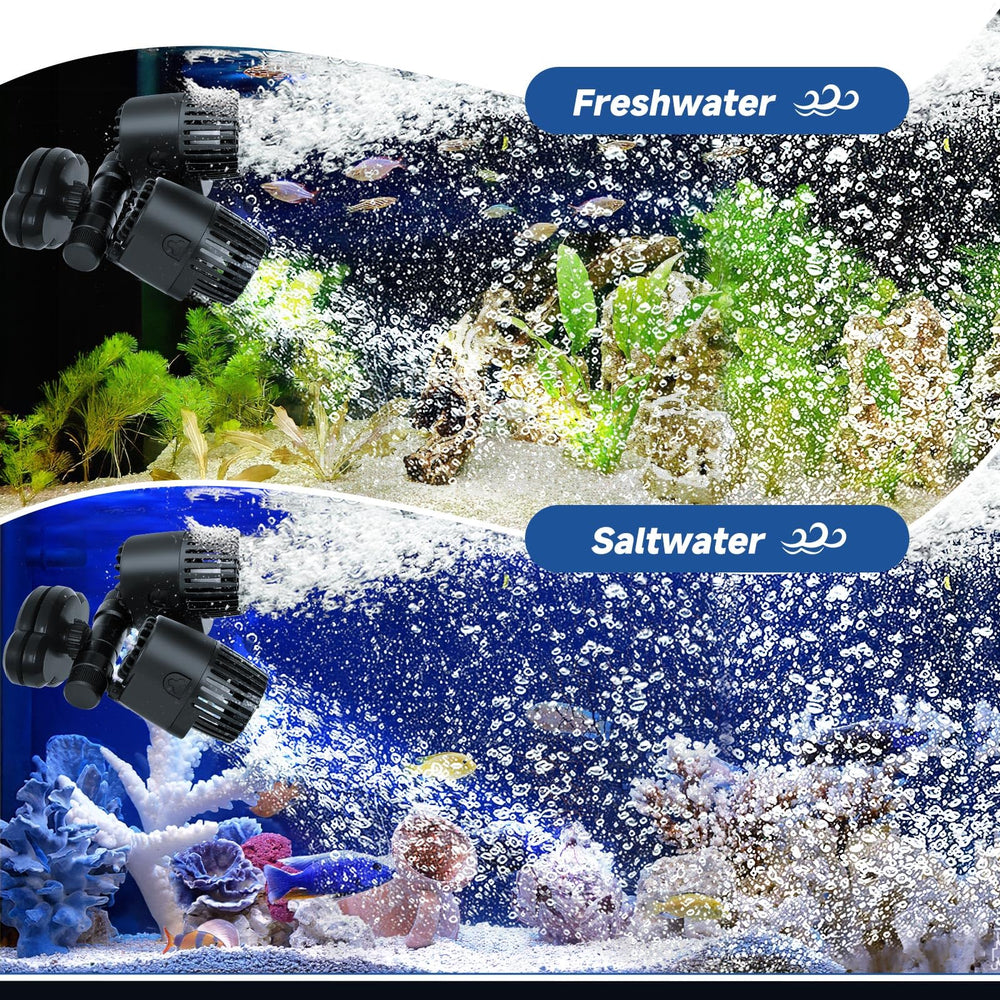 AQQA Wave Maker energy-efficient 12W motor reduces electricity use during continuous operation.