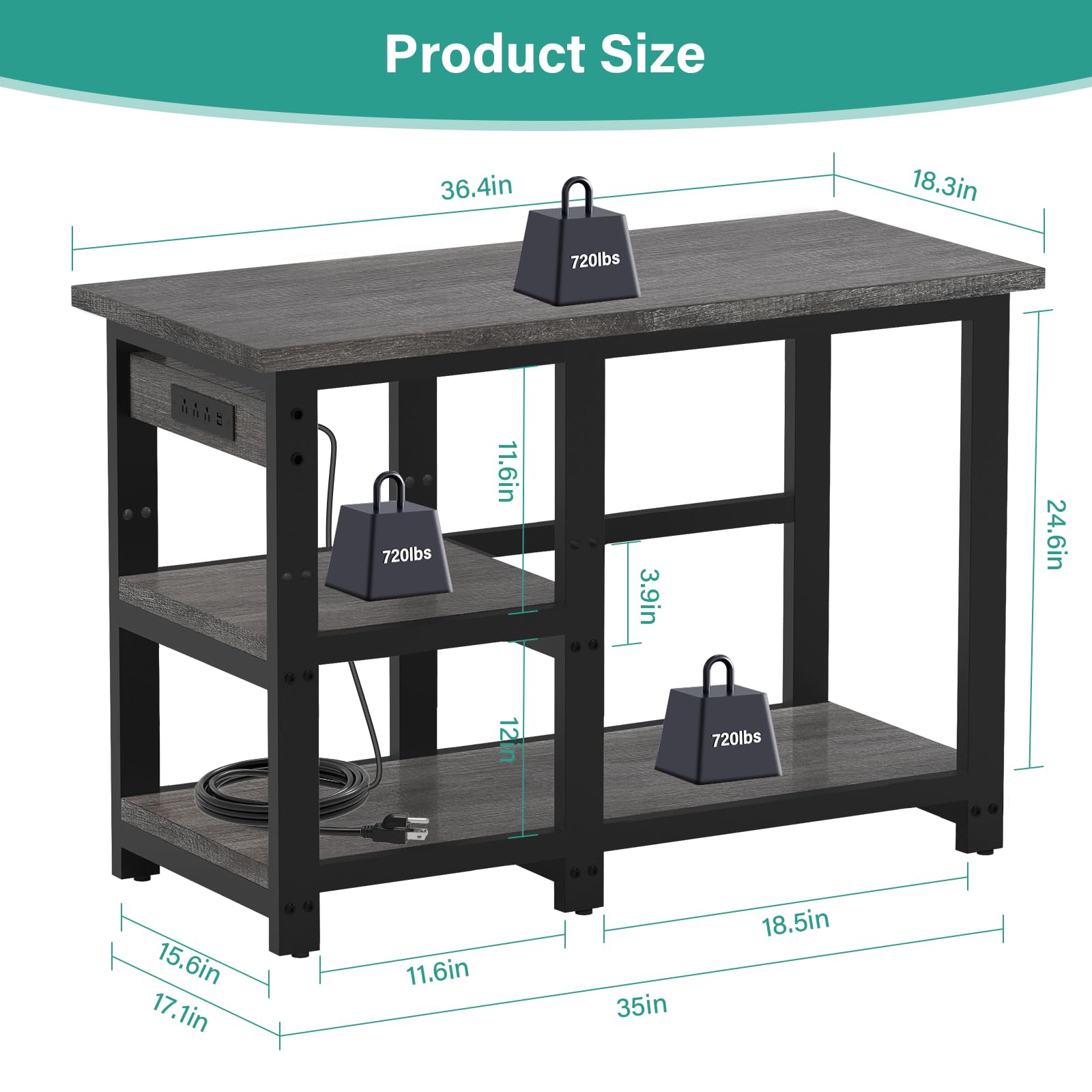 AQQA fish tank stand storage shelves organize supplies and decor.
