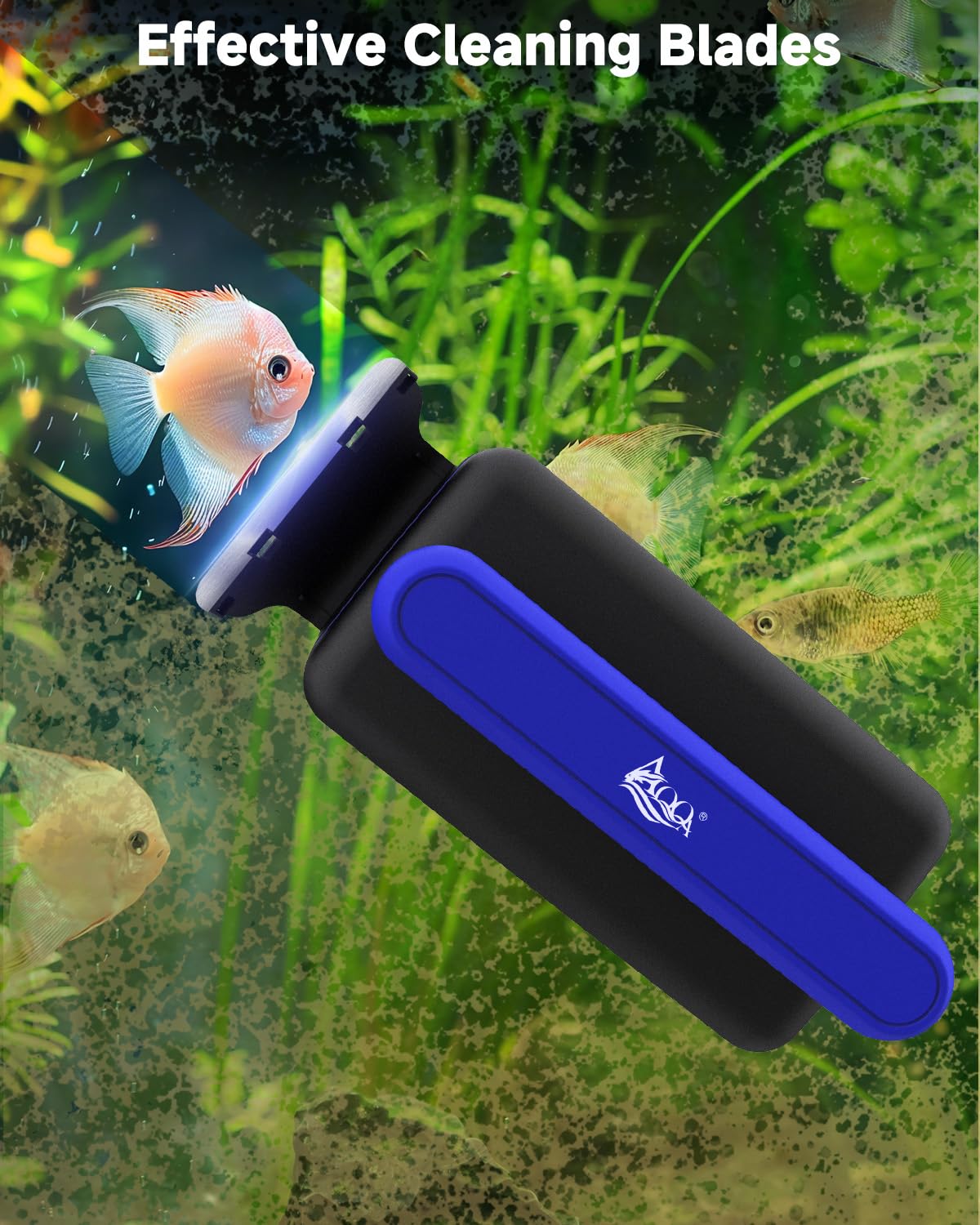 AQQA floating-design cleaner showing buoyant retrieval feature