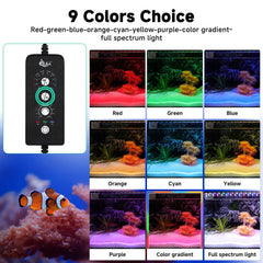 AQQA LED aquarium light IP68 waterproof design for submerged or surface use