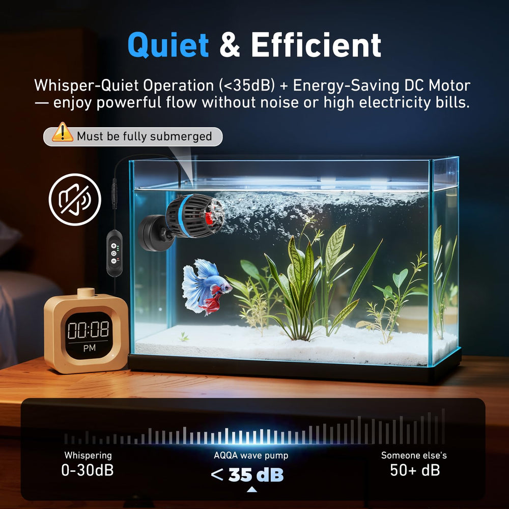 AQQA flow-adjustment dial lets you tailor wave strength easily