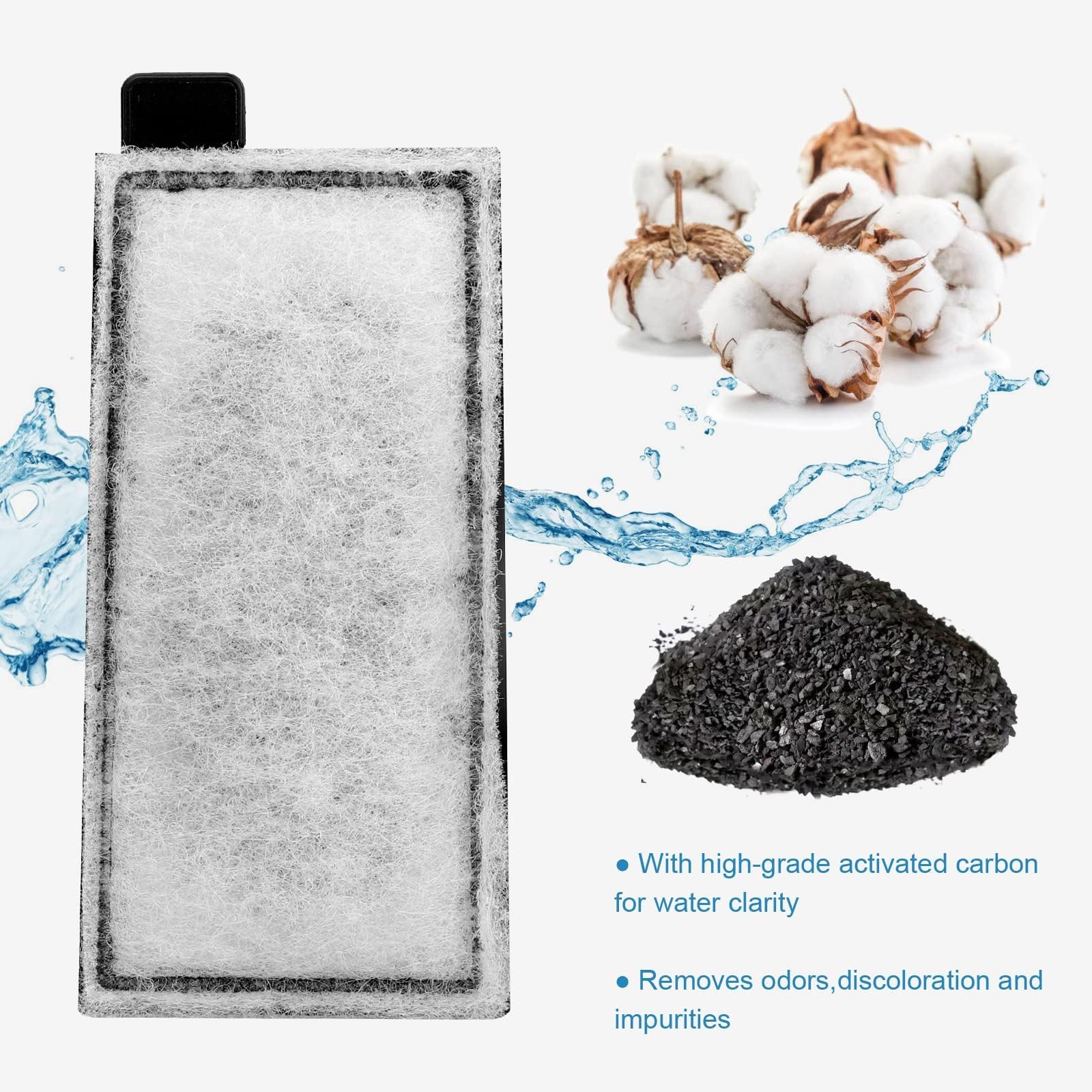 AQQA odor and discoloration control image highlights clearer water results.
